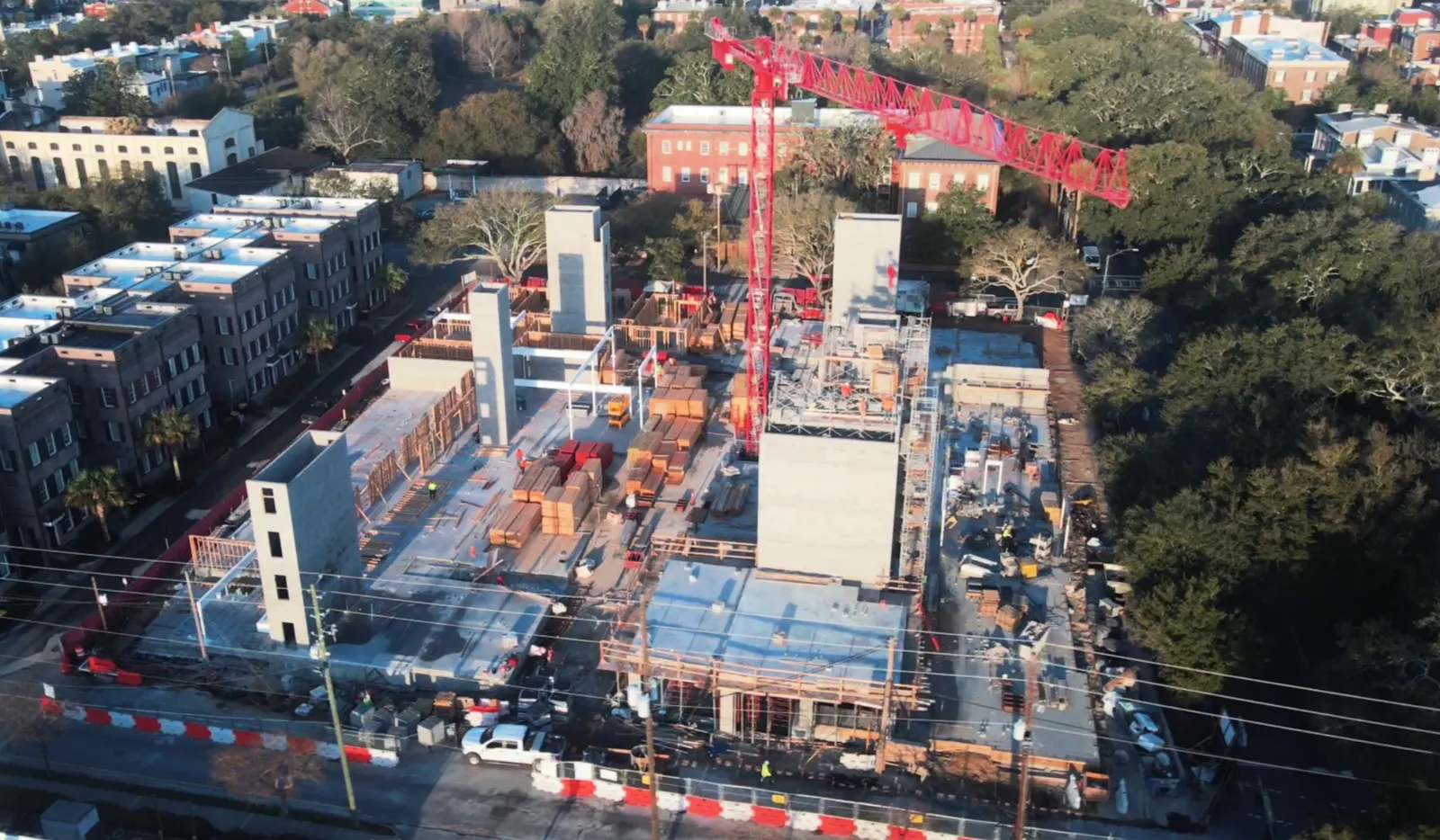 Capital Luxury Apartments, construction progress — Under One Sun aerial imagery