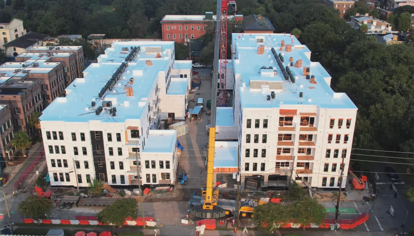 Capital Luxury Apartments, construction progress — Under One Sun aerial imagery