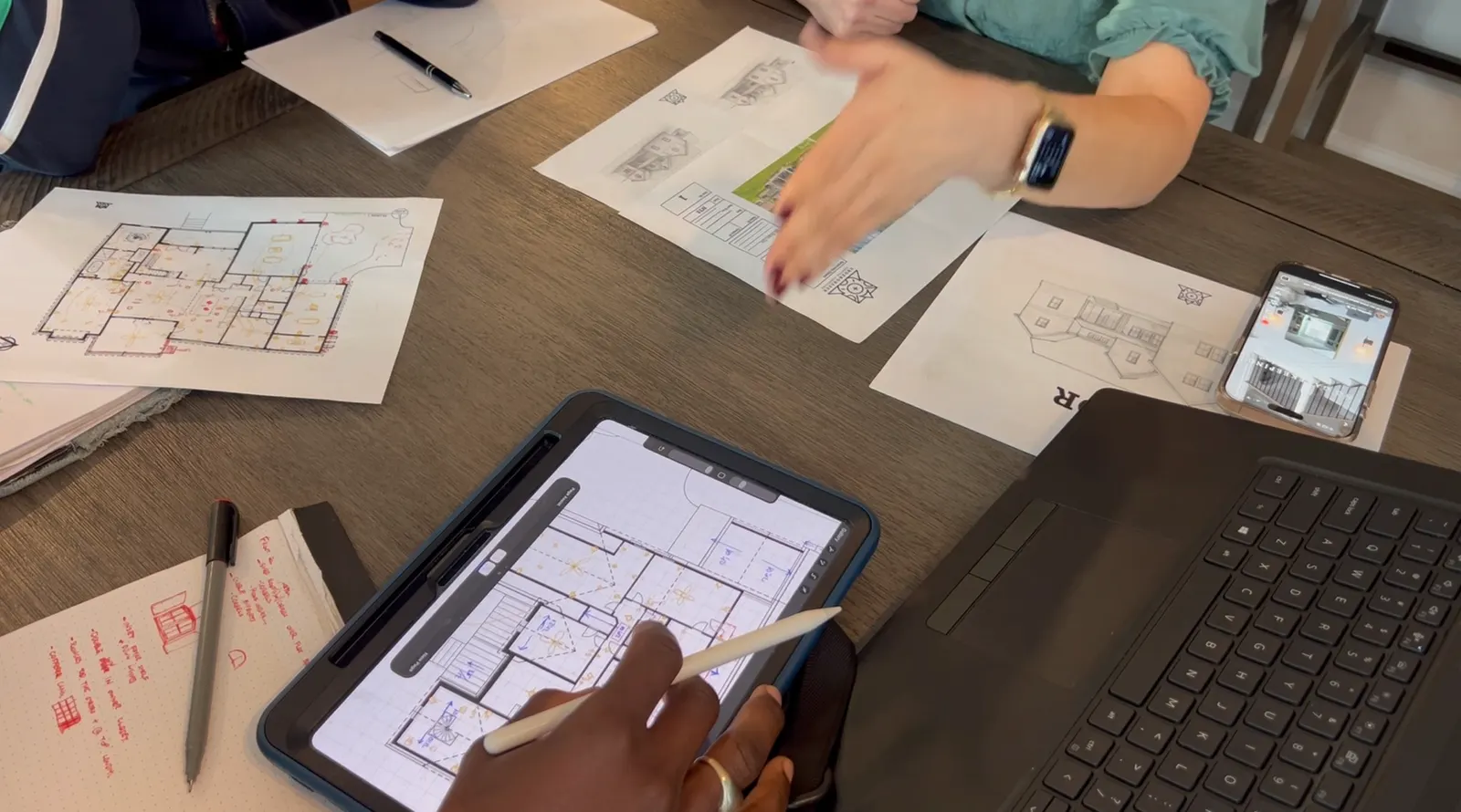Client design meeting — Under One Sun residential design