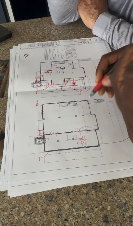 Client design meeting — Under One Sun residential design