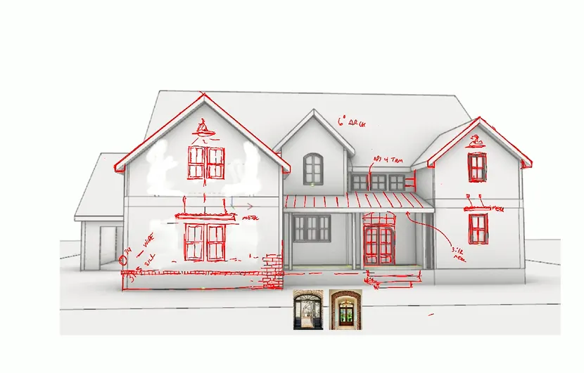 Lorden residence sketch — Under One Sun residential design
