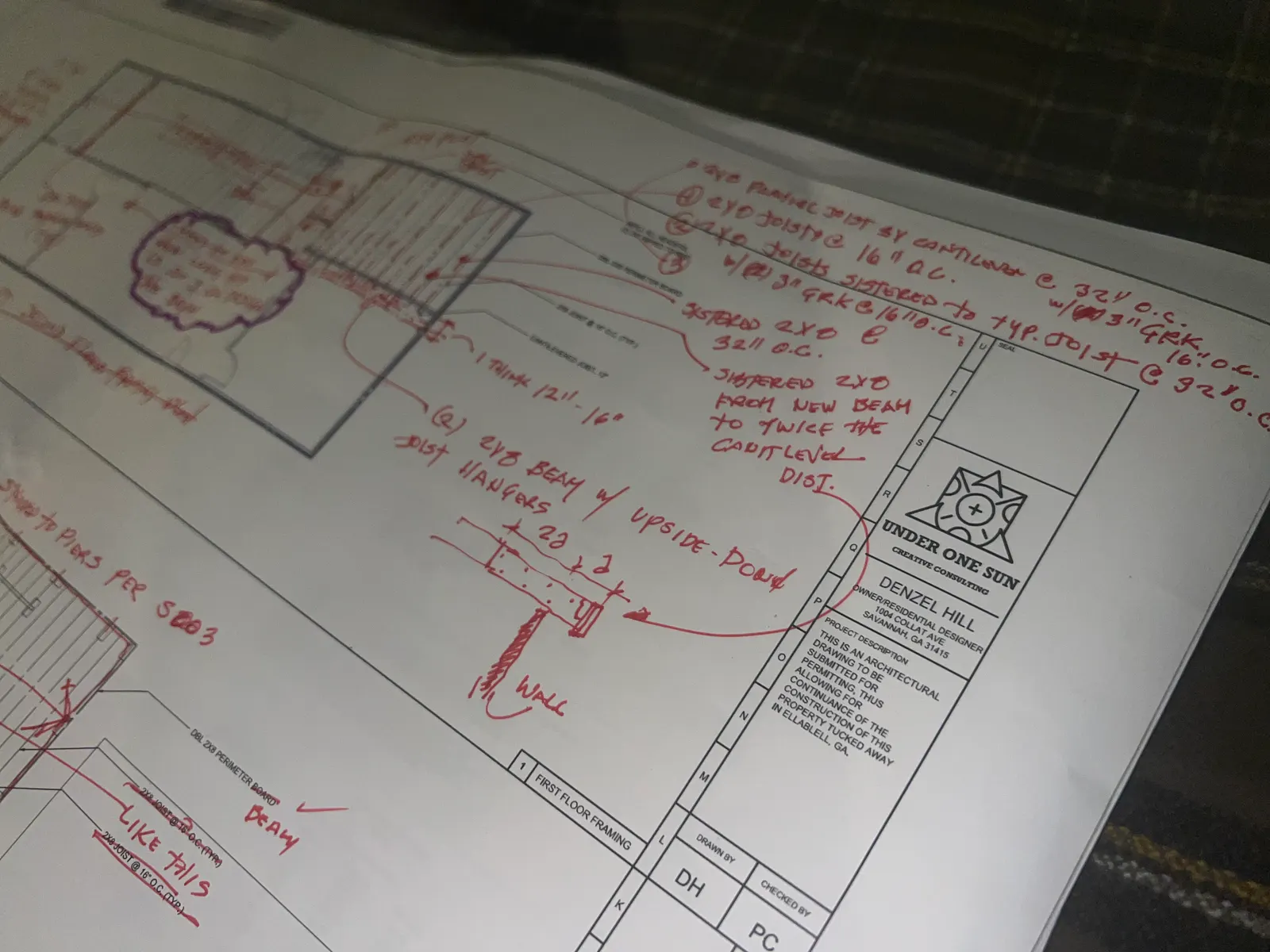 Residential design sketch — Under One Sun residential design